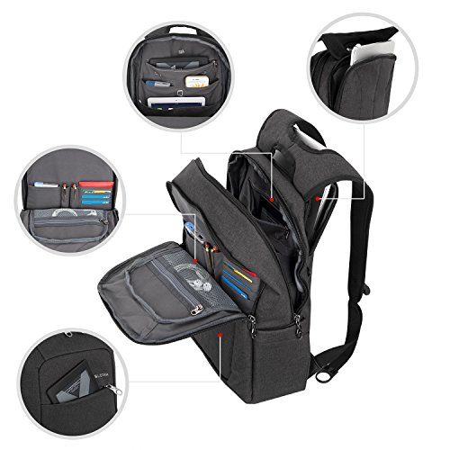 Laptop Rucksack Computer Notebook Tasche Geschäftsleute Reisen wasserdicht-schwarz - 4