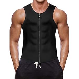 BURUNST Men's Waist Trainer Vest - Neoprene Slimming Corset Body Shaper