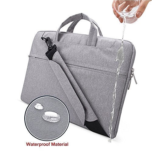 VANWALK 13 3-Zoll-Laptop Staubdicht Waterproof Oxford Aktentasche Schultertasche Tasche H  lle Laptop Tablet Notebook Macbook Pro Air  13 3 Zoll  grau