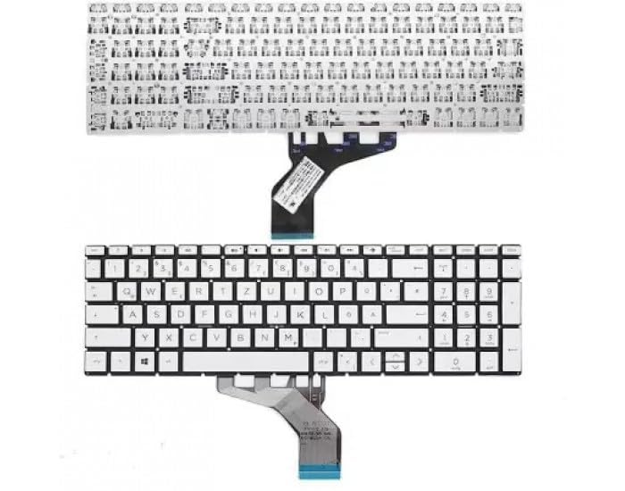 WeFly Laptop Keyboard for HP 250 G7 255 G7 15-DB 15-DA 15-DK 15-DR 15-DW 15-DU 15S-DU 15-DY 15s-DY 15s-EQ 15s-FQ 15-EF 15-GW 17-CA.Home 17-by Silver US Layout