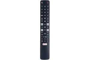 FOXRMT RC802N pour Télécommande TCL Smart TV, Telecommande Universelle TCL Adaptée à la TCL TV 32ES560 32ES580 40ES560 43EP640 43EP660 50DP660 50EP640 50EP660 50EP680 55DC760