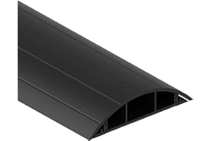 CABLECOACH Cable Coach FK1875SW1 Gaine de câble au Sol Noir/Gris 1 m