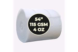 NIGHT COMFORT Polyester Wadding Roll Quilting Upholstery Padding Fire Retardant 27" / 54" Wide Wadding Roll (54" Width 4oz, 5 Meter)