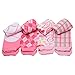 juDanzy Girls Preppy 4 pack of baby leg warmers, plaid argyle, ballet, paisley