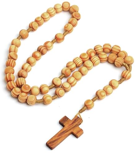 Grote houten rozenkrans - Christelijke Sieraden