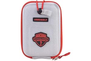 JAWEGOLF Bolsa de telémetro de Golf, Estuche rígido, Bolsa ventral, Bolsa Banana, Bolsa, Embrague, Caja de Almacenamiento, Bolsa de Almacenamiento (Plata), Plateado, Minimalist