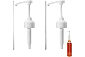 BIBITI 2 dispensadores de jarabe, bomba dosificadora de jarabe de 1 L, para jarabe de Monin, sin azúcar, café, avellana, bomba, café, naranja, caramelo para botellas de jarabe (1000 ml)
