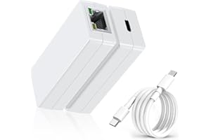 PROCET POE SYSTEM PROCET Adattatore PoE USB C, alimentatore PoE a USB C e convertitore Ethernet 5V 2A 10W 100Mbps per tablet, POS, segnaletica digitale
