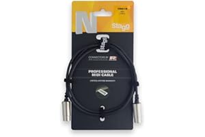 Stagg 21394 Câble MIDI 5 m Noir