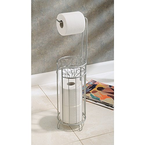 InterDesign 77286EU Twigz WC-Rollenhalter Plus, silberfarben - 2