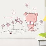 Wandtattoo Wandsticker Aufkleber Tiere Kinder Baby Kinderzimmer Wald Baum - 2