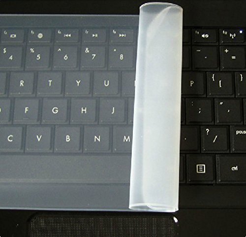 niceeshop(TM) Durchsitig Weiß Allgemein Silikon Tastatur Schutz Haut Abdeckung für 14 Zoll Laptop Notebook - 2