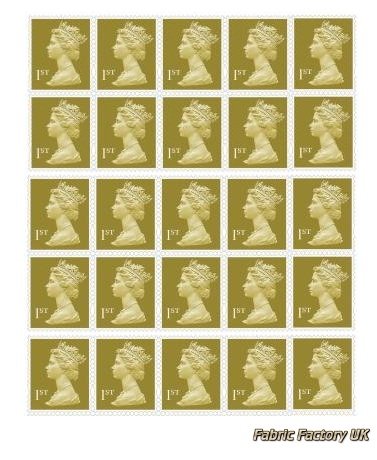 Royal Mail Timbres-poste autocollants de première classe avec grandes lettres Paquet de 25