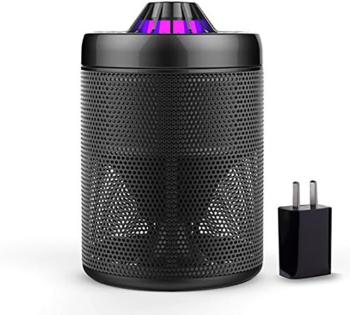 QWHK Non-toxic Mosquito Coil Lamp LED UV Light Insect Killer UV Mosquito Coil Light No Chemistry Indoor Home Office Use (black)