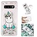 Price comparison product image HopMore Glitter Case for Samsung Galaxy S10 Plus Silicone Cute 3D Liquid Design Soft Gel for Girls Women, Shockproof Protective Cover Rubber Floating Bling Shiny Sparkle Case - Unicorn
