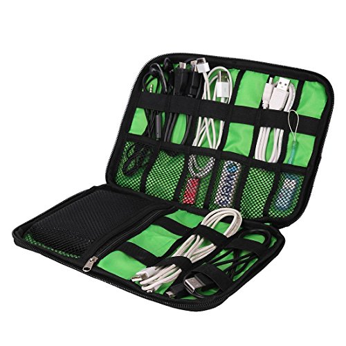 BAIGIO Unisex Tragbare Reisetasche Case für Electronisches Zubehöre Tragetasche Wasserdicht für USB Drive Shuttel Festplatte Kabel und sonstiges Zubehör - 3