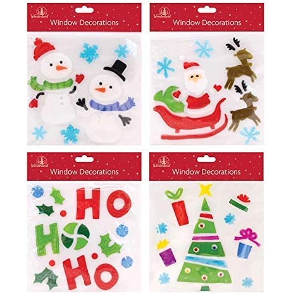Amazon De The Home Fusion Company 4er Set Weihnachten Fenster Gel Aufkleber Glas Dekoration Santa Rentier Schneemann Amazon De The Home Fusion Company 4er Set Weihnachten Fenster Gel Aufkleber Glas Dekoration Santa Rentier Schneemann