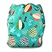 iZiv(TM) Newborn Organic Infant Waterproof/Adjustable/Reusable/Washable Pocket Cloth Diaper Fit Babies 0-3 Years(Hot Air Balloon)