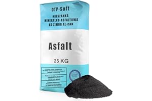 DTP-SOFT Asphalte, 25 kg, grains de 0 à 8 mm, pour réparation, enrobé à froid
