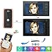 Produktbild NWYJR Video-Türklingel 7Inch Wireless/Wired Wifi IP-Video-Türsprechanlage Türklingel Intercom-Entry-System mit Aluminiumlegierung 2 Monitore