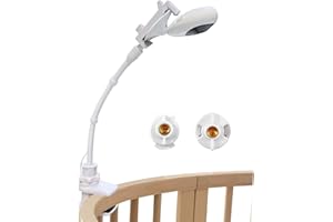 JAMUILS Supporto Universale Flessibile Telecamera Baby Video Monitor Clip per lettino scrivania, compatibile con Hellobaby HB30 HB32 HB35 HB50 HB65 HB6550 HB6532 e GHB Chicco Telecamera