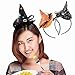Produktbild 6 Packungen Hexe Hüte Halloween Mini Stirnband Frau Spider-Kappen Haargummis Verkleiden sich Zubehör Haarschmuck Party