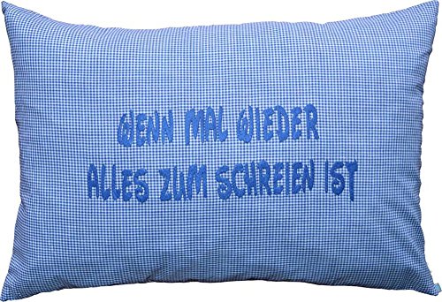Schreikissen blau - 3