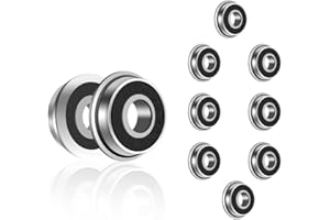 ANGEEK F695 RS łożyska kulkowe 10 sztuk 5 mm x 13 mm x 4 mm, wstępnie nasmarowane, podwójna uszczelka, F695 RS łożysko kulkowe zwykłe