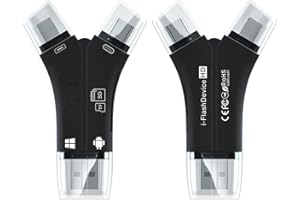 SD Kartenleser/TF Kartenleser, ELECTRIC GIANT 4-in-1-Speicherkartenleser-Adapter, Trail-Kamera-Kartenleser mit Typ-C, Anschluss USB 2.0, USB-OTG-Schnittstelle für iPhone/iPad/Android/MacBook/PC-Laptop