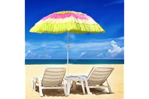 GREEN BAY Greenbay Beach Patio Garden Hawaii Parasol Hawaiian Sun Umbrella Sunshade Folding Tilting (Multi-Colour)
