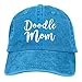Produktbild QIOOJ Doodle Mom Adult Cowboy Hat Baseball Cap Adjustable Athletic Customized Best Graphic Hat for Men and Women