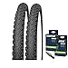 Produktbild KENDA Set: 2 x K802 Fahrrad Reifen 20x1.90 50-406 + SCHLÄUCHE m. Dunlopventil