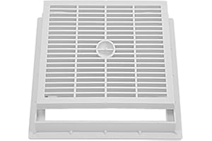 DE SANTIS Caditoia griglia chiusino coperchio grigliato 20x20 con telaio PP plastica pvc anti UV maglia antitacco grigio Super Made in Italy