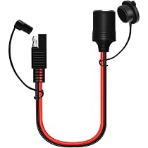 Cavo Adattatore Con Interruttore Da Presa Accendisigari 12V A Connettore SAE A 2 Pin – Lunghezza 2 Metri, 15A Per Moto, Auto E Camper