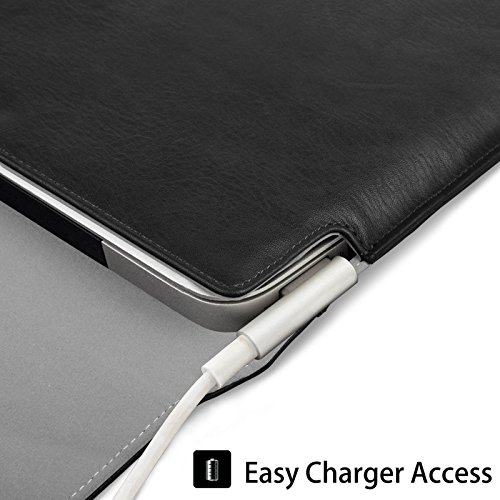 Fintie 11-12 Zoll Tasche – Kunstleder Hülle Schutzhülle Sleeve Wallet Case Aktentasche mit Karten-Slot für Microsoft Surface Pro 4 / 3, Surface 3, Lenovo Yoga Book 10,1 Zoll, MacBook Air 11 / MacBook 12 Notebook Laptop Bag, Schwarz - 7