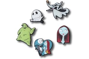 Crocs Nightmare Before Xmas 5 Pack, Charm Decorativi per Scarpe Unisex-Adulto, Multicolore, Taglia Unica