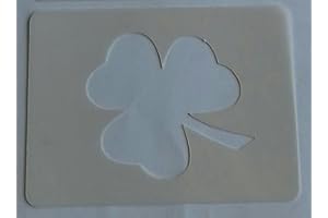 COFFEE & CAKE INSPIRATIONS UK 2 x Shamrock face painting stencils reusable many times Ireland football sport Euros 2016 cricket Irish rugby