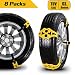 Produktbild Universal Anti Rutsch Kette Auto Schneeketten für Auto LKW SUV im Winter-Fahren, Schnee Straße, Sand Straße 165mm-265mm, Zertifikate mit TÜV/GS ONORM / V5117 CE RoHs (T3)(8 Packs)