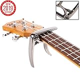 ✅ FACIL DE DESPLAZAR - Encaja perfectamente en Guitarras Acústicas y Eléctricas, Ukuleles, Banjos, Guitarras folclóricas y Mandolinas.
