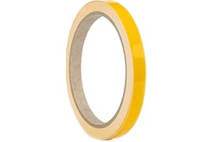 ‎1A STYLE STICKER Auto Zierstreifen Gelb Folie Folienstreifen Glänzend Autodekor Folie Pinstripe Yellow (10mm, Gelb)