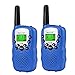 Price comparison product image Children Walkie Talkies 2 pcs Long Range Kids Walky Talky UHF 446MHz 8 Channels License Free Two-Way Radios with LED Light on The Top (Dark Blue)