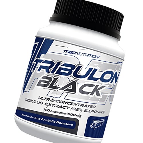 TRIBULON BLACK - Tribulon Negro - 95% de saponinas bioactivos - Extra Fuerte testosterona Estimulador - Trec Nutrition (60caps / 120caps) (120)