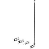 Bingfu DAB FM UKW Radio Antenne 75 Ohm Unbal Teleskopantenne Zimmerantenne Kompatibel mit Yamaha Denon Pionier Marantz Bose W