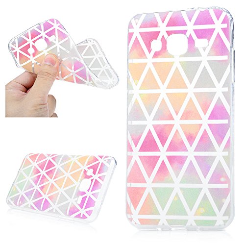 Badalink Silikon Handy Hülle für Samsung Galaxy J3 2016 Duos J320F 5.0″ Schutzhülle Bunte Muster Ultra Slim Weich TPU Gummi Bumper Case Protective Back Case Cover Schale Tasche - 6