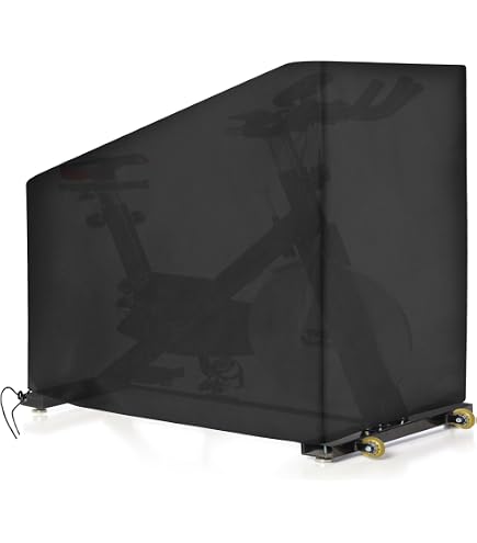 Custodia Impermeabile Per Cyclette E Spinning Bike - Tessuto Oxford 600D Antistrappo (170x70x170/50cm, Nero)