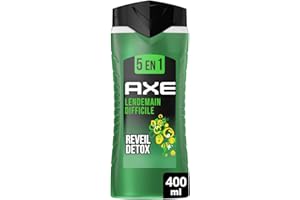 AXE - Żel pod prysznic dla mężczyzn 5w1 na dzień trudny - 24 godziny nawilżający - 87% składników pochodzenia naturalnego - zapach cytrusowy - 400ml