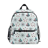 La mochila resistente tiene un montón de bolsillos funcionales: 1 bolsa principal (con diseño de capas en el interior), 1 bolsillo frontal y 2 bolsillos laterales de malla, correas anchas se refuerzan y se ajustan fácilmente, la mochila escolar de gran capacidad tiene un montón de espacio para galletas y suministros escolares.