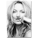 Nuevo y de alta calidad. Pintura de la lona,  pinturas al óleo del cartel Impresión hermosa de la lona Decoración de la pared Bar Arte de la pared Tamaño 40 * 60 cm estilo Kate Moss