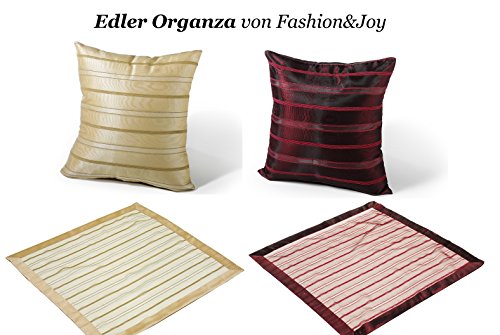 edle Tischdecke Organza Orientalisch Weihnachten in bordeaux rot Mitteldecke Typ296 - 2