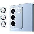 XMART Camera Lens Protector Compatible for Vivo V27 / V27 Pro, [Anti-Scratch] Premium Tempered Glass Film Aluminum Alloy Lens Ring Cover - Sierre Blue